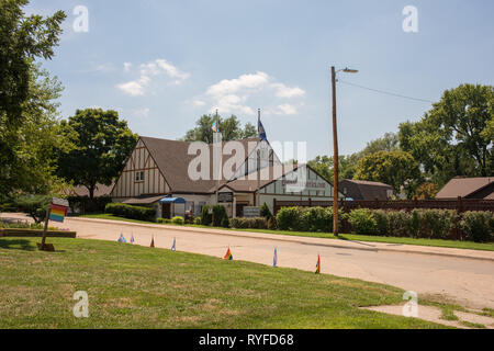 Westboro Baptist Church Hauptsitz in Topeka, Kansas Nachbarschaft. Stockfoto