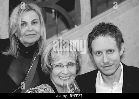 Ungarische Filmwoche Marc, 06, 2016 - Erste Film Award Gala (Andrew Vajna US-Hersteller, Nemes-Jeles Zoltan Oscar Filmemacher) Budapest Stockfoto