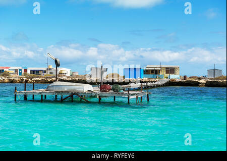 Große Ratte Insel Houtman Abrolhos. Die Houtman Abrolhos Inseln liegen 60 Kilometer vor der Küste von Geraldton in Western Australia. Es gibt 122 pristi Stockfoto