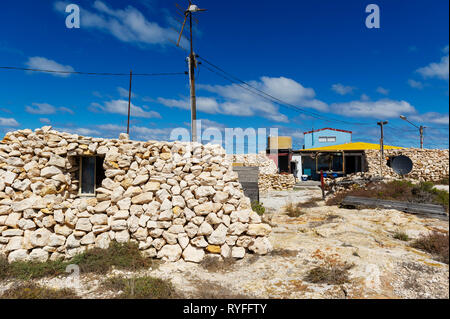 Pigeon Island in der Wallabi Group. Die Houtman Abrolhos Inseln liegen 60 Kilometer vor der Küste von Geraldton in Western Australia. Es gibt 122 pri Stockfoto