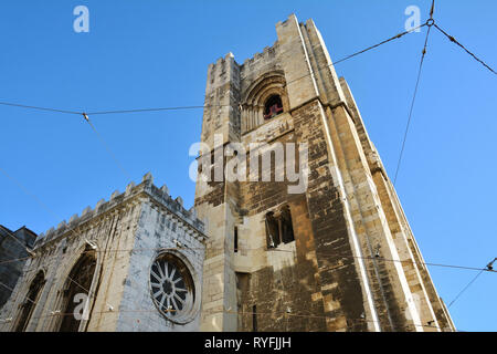 Santa Maria Maior de Lisboa Kathedrale in Lissabon, Portugal. Stockfoto