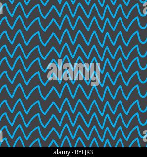 Nahtlose abstrakte Grau und Blau rhythmischen Hintergrund. Moderne vektor design Stock Vektor