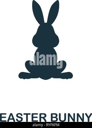 Osterhase Symbol. Kreative element Design von Ostern Ikonen Sammlung. Pixel Perfect Osterhase Symbol für Web Design, Anwendungen, Software, drucken Stock Vektor