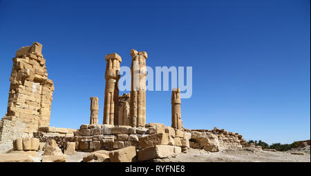 In Afrika Sudan soleb die antiken Tempel der schwarzen Pharaonen in der Mitte der Wüste Stockfoto