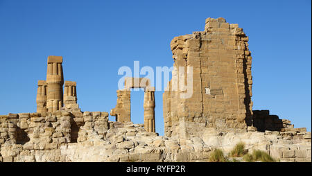 In Afrika Sudan soleb die antiken Tempel der schwarzen Pharaonen in der Mitte der Wüste Stockfoto