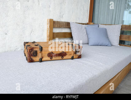 Alte Koffer. travel bag Vintage Style Stockfoto