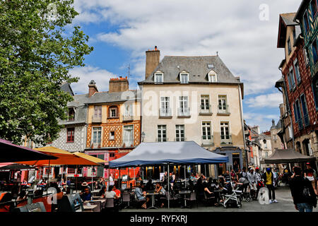 Rennes (Bretagne, Frankreich): "Der Ort Sainte-Anne' Platz im Stadtzentrum Stockfoto