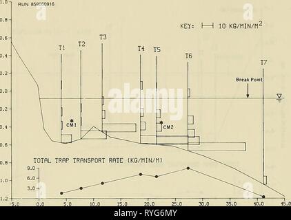 Ente 85 Surf Zone sand Transport Stockfoto