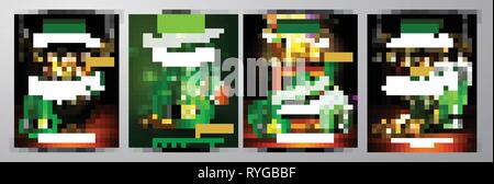 Vector St. Patrick s Tag Plakat Design-Vorlage Stock Vektor