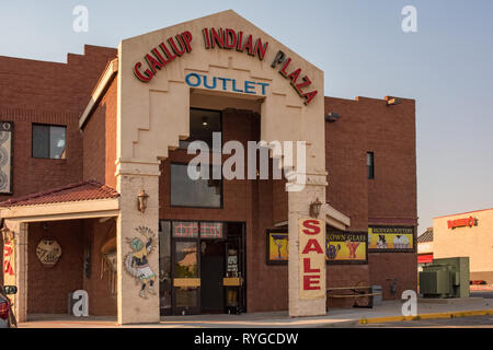 Route 66 westlich von Santa Rosa, California zu Winslow, Arizona. Stockfoto