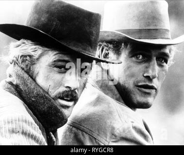 ROBERT REDFORD, Paul Newman, Butch Cassidy und Sundance Kid, 1969 Stockfoto