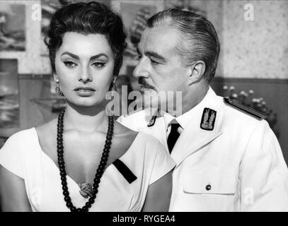 SOPHIA LOREN, Vittorio De Sica, Skandal in Sorrent, 1955 Stockfoto