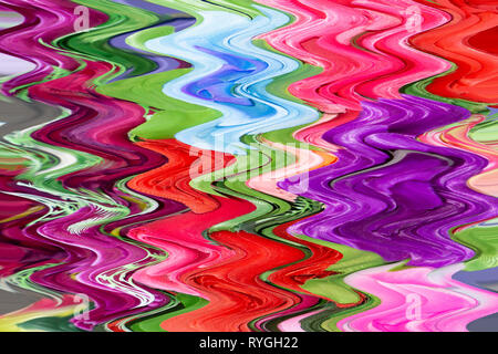 Zusammenfassung Hintergrund aus bunten Tropfen auf dem Boden. Kunst Farbe auf Wand für die Kulisse. Bild zum Text Nachricht hinzufügen. Hintergrund für Design art Arbeiten Stockfoto