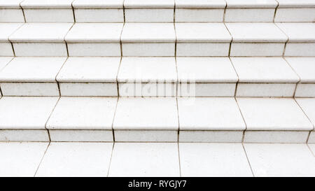 Marmor Granit weißen Treppe. Strukturierten Hintergrund. Schließen Sie herauf Bild. Stockfoto