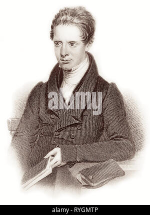 Samuel Dyer (1804-1843) der London Missionary Society war eine bahnbrechende britische protestantische christliche Missionar in China, die unter den Chinesen in Malaysia gearbeitet. Samuel's viertes Kind (von fünf), Maria Jane Dyer, würde später die Frau des Hudson Taylor, Gründer der China Inland Mission. Stockfoto