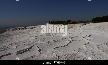Baumwolle Schloss, Pamukkale Travertines, Denizli, Türkei Stockfoto