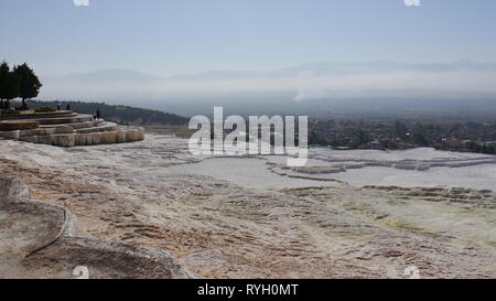 Baumwolle Schloss, Pamukkale Travertines, Denizli, Türkei Stockfoto