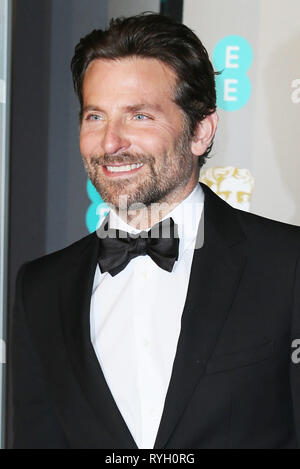 Die EE British Academy Film Awards 2019 in der Royal Albert Hall - Ankunft mit: Bradley Cooper, Wo: London, Vereinigtes Königreich, wenn: 10. Feb. 2019 Credit: Mario Mitsis/WENN.com gehalten Stockfoto