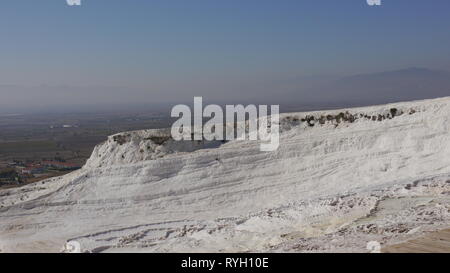 Baumwolle Schloss, Pamukkale Travertines, Denizli, Türkei Stockfoto