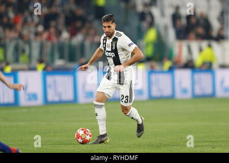 Turin, Italien. 12 Mär, 2019. Emre kann (Juventus) Fußball: UEFA Champions League Runde 16 2. bein Übereinstimmung zwischen FC Juventus 3-0 Atletico de Madrid im Stadion von Juventus Turin, Italien. Credit: mutsu Kawamori/LBA/Alamy leben Nachrichten Stockfoto