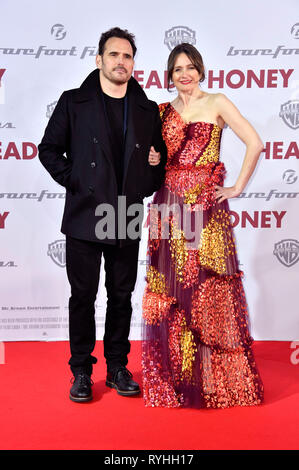 Matt Dillon und Emily Mortimer die Teilnahme an der "Kopf voll mit Honig "Europäische Premiere im Zoo Palast am 12. März 2019 in Berlin, Deutschland. Stockfoto