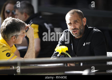 Melbourne, Australien. 14 Mär, 2019. Motorsport: FIA Formel Eins-Weltmeisterschaft 2019, Grand Prix von Australien, Cyril Abiteboul (FRA, Renault F1 Team) Quelle: dpa/Alamy leben Nachrichten Stockfoto