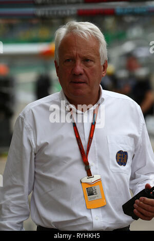 Datei pics Charlie Whiting F1 Race Director starb heute, Melbourne, ... Datei pics Charlie Whiting F1 Race Director 14 März, 2019 starb. Sao Paulo, Brasilien. 12 Nov, 2016. © Foto 4/LaPresse 12/11/2016 Sao Paulo, Brasilien Sport Grand Prix Formel 1 Brasilien 2016 Im Pic: Charlie Whiting (GBR), Race Director und Sicherheit delegieren Credit: LaPresse/Alamy leben Nachrichten Stockfoto