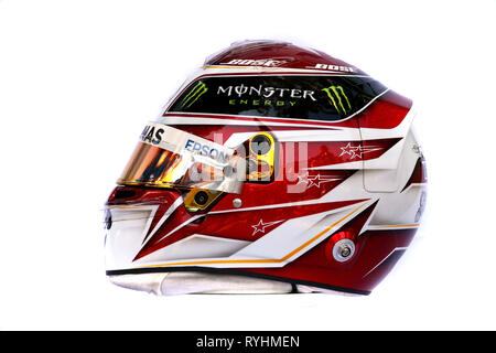 &#Xa9; Foto 4/LaPresse 14/03/2019 Melbourne, Australien Sport Formel 1 Grand Prix von Australien 2019 In der Pic: Der Helm von Lewis Hamilton (GBR) Mercedes AMG W 1 W 10. Stockfoto