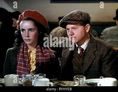 ELIZABETH TAYLOR, MICKEY ROONEY, NATIONAL VELVET, 1944 Stockfoto