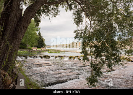 Bewölkten Tag bei Giant Springs State Park in Great Falls, Montana. Stockfoto