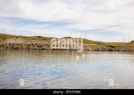 Bewölkten Tag bei Giant Springs State Park in Great Falls, Montana. Stockfoto