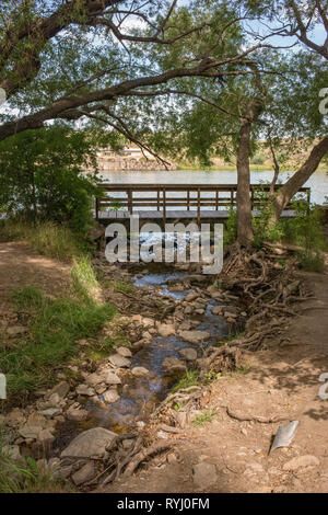 Bewölkten Tag bei Giant Springs State Park in Great Falls, Montana. Stockfoto