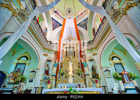 Puerto Vallarta, Mexiko - 20 April 2018: Sehenswürdigkeiten Puerto Vallarta Kirche - Pfarrei Unsere liebe Frau von Guadalupe Stockfoto