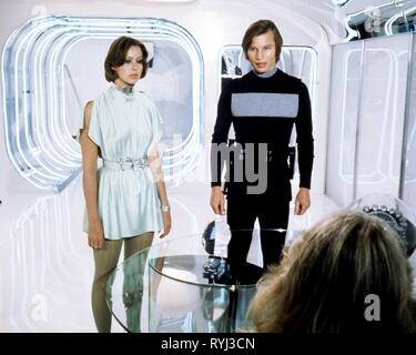 JENNY AGUTTER, MICHAEL YORK, LOGAN'S RUN, 1976 Stockfoto