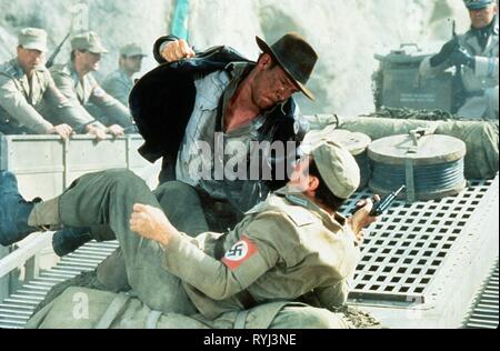 HARRISON Ford, INDIANA JONES UND DER LETZTE KREUZZUG, 1989 Stockfoto