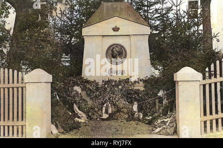 Carola von Vasa, Denkmäler und Gedenkstätten für Menschen in Deutschland, 1908, Landkreis Sächsische Schweiz-Osterzgebirge, Altenberg, Königin Carola Gedenkstein Stockfoto