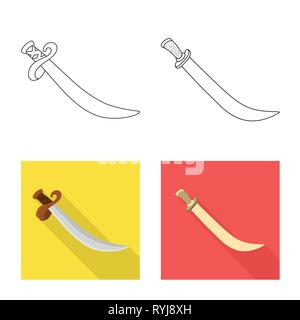 Kampf, krummsäbel, der Eroberer, Pirat, Power, alt, Mord, Griff, Soldat, Silber, Krieger, Stahl, Spiel, Rüstung, Sharp, Messer, Schwert, Dolch, Messer, Waffen, Sabre, mittelalterliche, Set, Vector, Icon, Illustration, isoliert, Sammlung, Design, Element, Grafik, Zeichen, Vektor, Vektoren, Stock Vektor