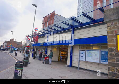 Colindale Bahnhof in London, Vereinigtes Königreich Stockfoto