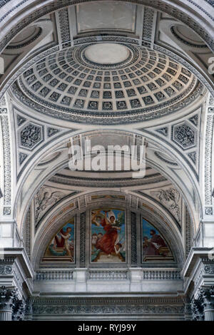 Das Pantheon ist die Begräbnisstätte für viele berühmte Franzosen. Der zentralen Kuppel. Paris. Frankreich. Stockfoto