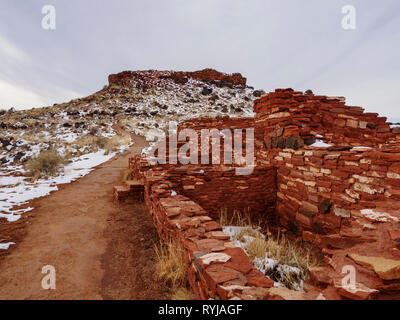 Citadel Ruin, Wupatki National Monument, Arizona. Stockfoto