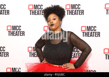 Opening Night Party für das Licht am Robert W. Wilson MCC Theater Platz - Ankünfte. Mit: Loy A. Webb Wo: New York, New York, United States Wenn: 11 Feb 2019 Credit: Joseph Marzullo/WENN.com Stockfoto