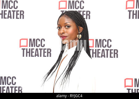 Opening Night Party für das Licht am Robert W. Wilson MCC Theater Platz - Ankünfte. Mit: Logan Vaughn Wo: New York, New York, United States Wenn: 11 Feb 2019 Credit: Joseph Marzullo/WENN.com Stockfoto