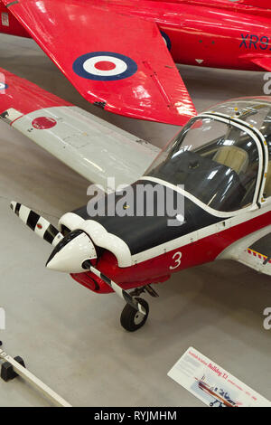 Scottish Aviation Bulldog T.1 Primary Trainer Flugzeuge, Großbritannien Stockfoto