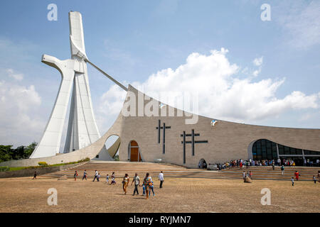 Saint Paul's Kathedrale, Abidjan, Elfenbeinküste. Stockfoto