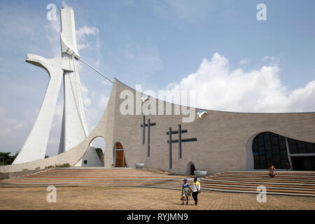 Saint Paul's Kathedrale, Abidjan, Elfenbeinküste. Stockfoto