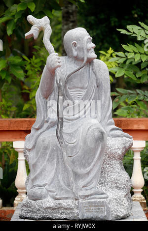 Truc Lam Phuong Nam buddhistischer Tempel. Ajita satue. Can Tho. Vietnam. Stockfoto