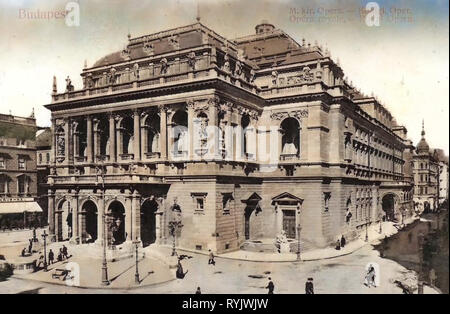 Historische Bilder der Ungarischen Staatsoper, 1911, Budapest, Königliche Oper, Ungarn Stockfoto