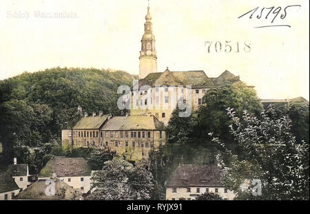 Schloss Weesenstein, 1911, Sächsische Schweiz-Osterzgebirge, Weesenstein, Schloß Stockfoto