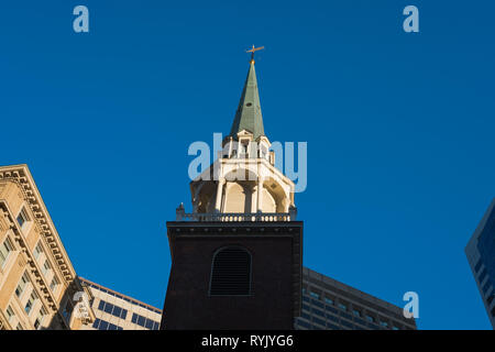 Old South Meeting House, Washington Street, Boston, Massachusetts Stockfoto