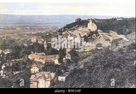 Sektkellerei Bussard, Meyerburg, Landhaus Franz Hartung, 1913, Landkreis Meißen, Radebeul, Kötzschenbroda, Deutschland Stockfoto